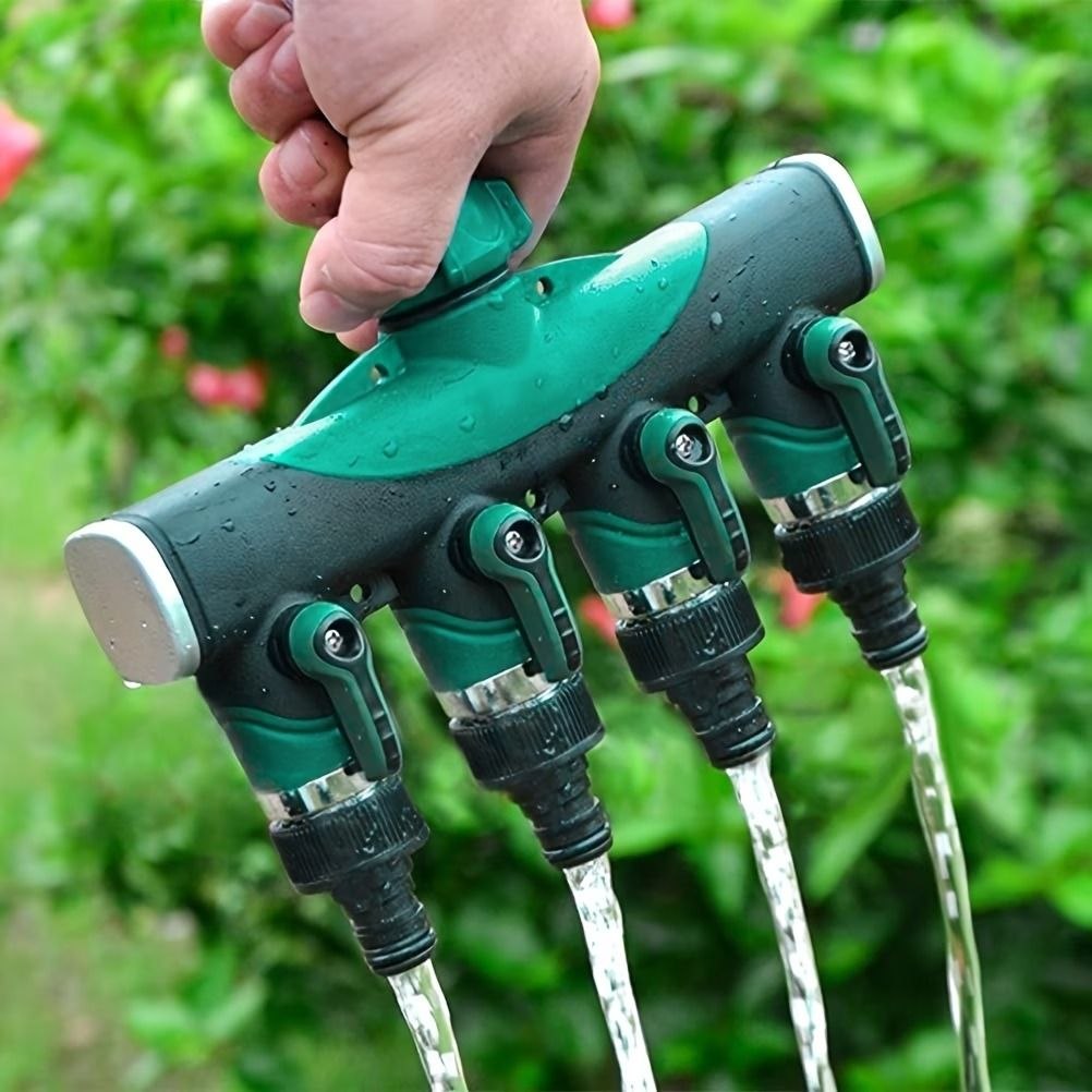 Distributeur d'Eau 4 Voies pour Robinet de Jardin
