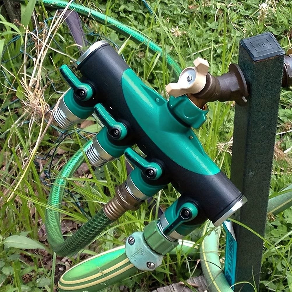 Distributeur d'Eau 4 Voies pour Robinet de Jardin